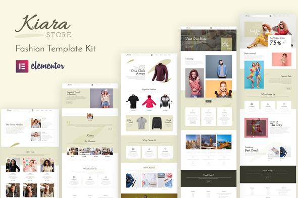 Kiara – Fashion Elementor-Vorlagen-Kit